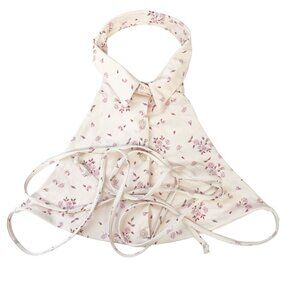 Frankies Bikinis Ellie Halter High Neck Bikini Top Wrap Around Floral Size Large